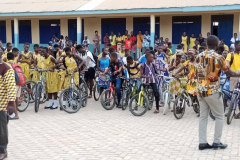 Gapbuster bicycles distributed to students for easy access to school